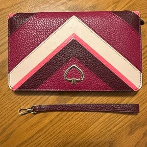 Kate Spade Chevron wristlet